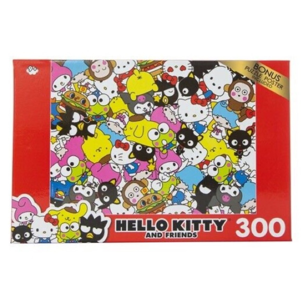 Sanrio Hello Kitty & Friends 300 piece puzzle & poster NEW